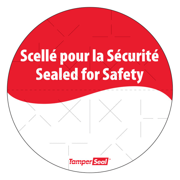 3in TS 500 1c Tamper Evident ENG FRENCH Safety-24 Roll Case