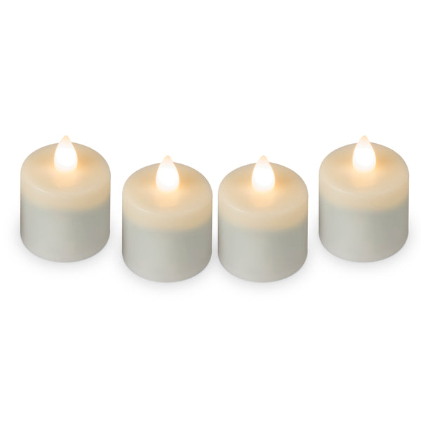 Rechargeable Candle Set 2.0T Warm White Tealights 4pk