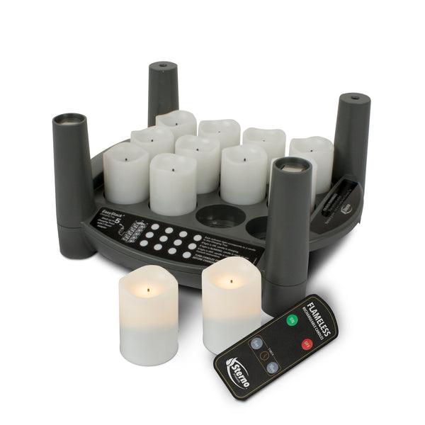 Rechargeable Candles 2.0T White Votive Set