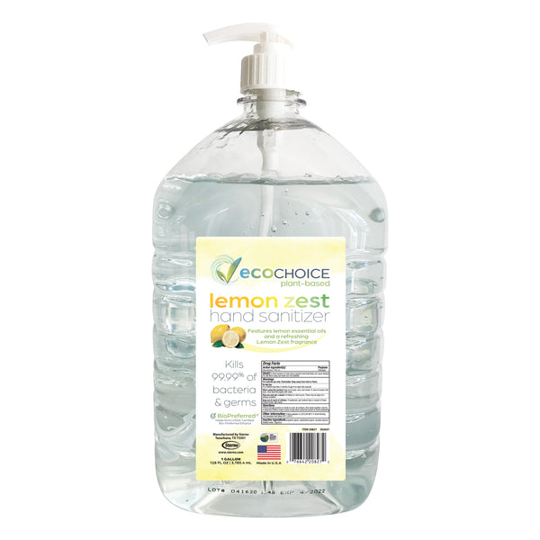 4x1 Gallon EcoChoice Hand Sanitizer Lemon Zest 4/CS_0