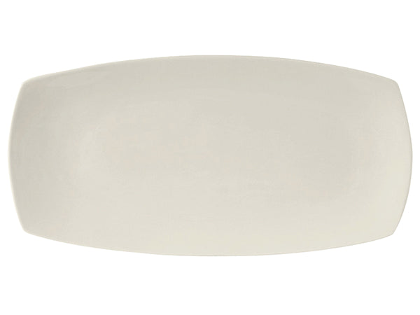 Tuxton Rectangle Plate 16" x 8" AlumaTux Pearl White