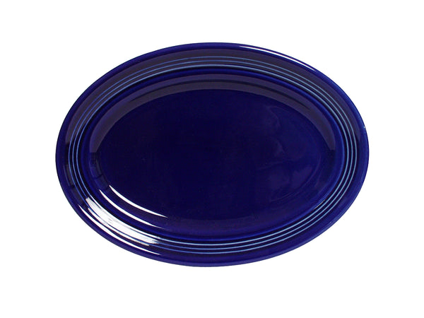 Tuxton Oval Platter 11 ½" x 8 ⅜" Concentrix Cobalt