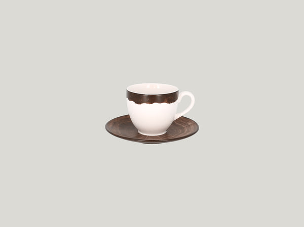 SAUCER FOR COFFEE CUP WDCLCU23/WDCLCU20, 5.9"D, OAK BROWN_0