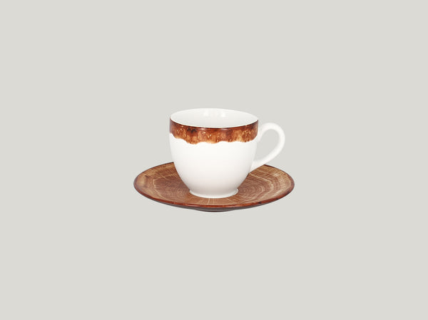 SAUCER FOR COFFEE CUP WDCLCU28, 6.7"D, TIMBER BROWN_0