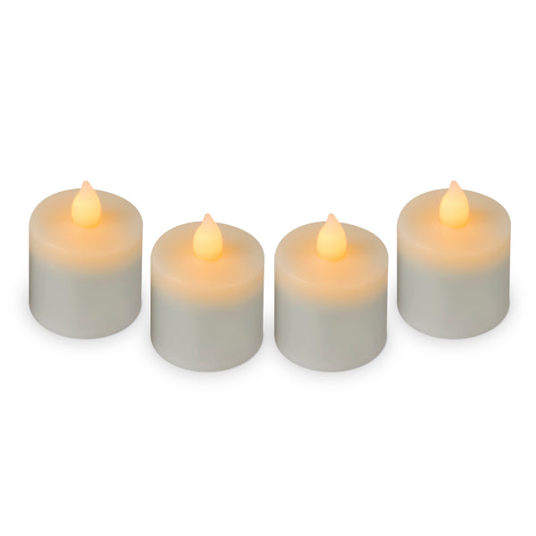 Rechargeable Candle Set 2.0T Amber Tealights 4pk
