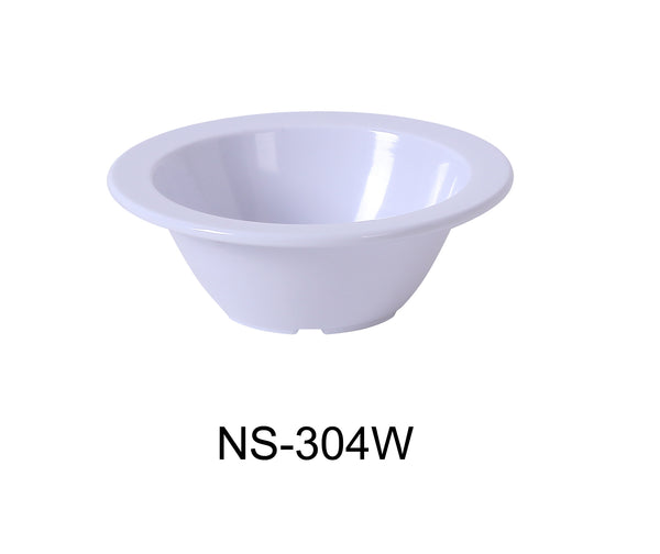 Yanco Nessico Melamine 4 3/4" X 1 1/2" FRUIT BOWL 5 OZ WHITE