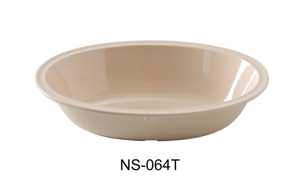 Yanco Nessico Melamine 11 3/4" X 8 1/4" X 2 3/4", 64 OZ OVAL BOWL TAN