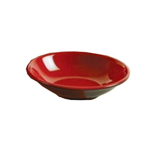 Yanco Black & Red Melamine 3 3/4" SAUCE DISH 3 OZ