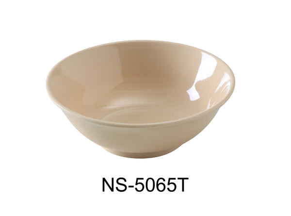 Yanco Nessico Melamine 7 1/2" X 2 1/2"H RIMLESS BOWL 30 OZ TAN