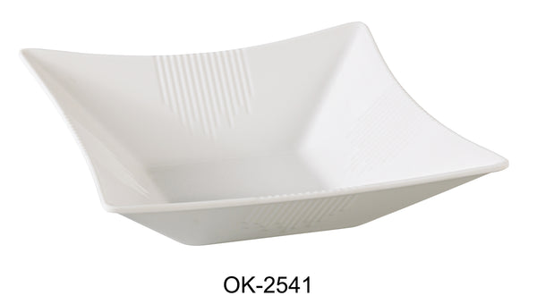 Yanco Osaka Melamine 11" X 3"H SQUARE SEAFOOD BOWL