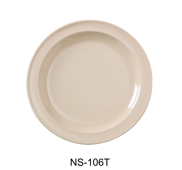 Yanco Nessico Melamine 6 1/2" ROUND PLATE TAN