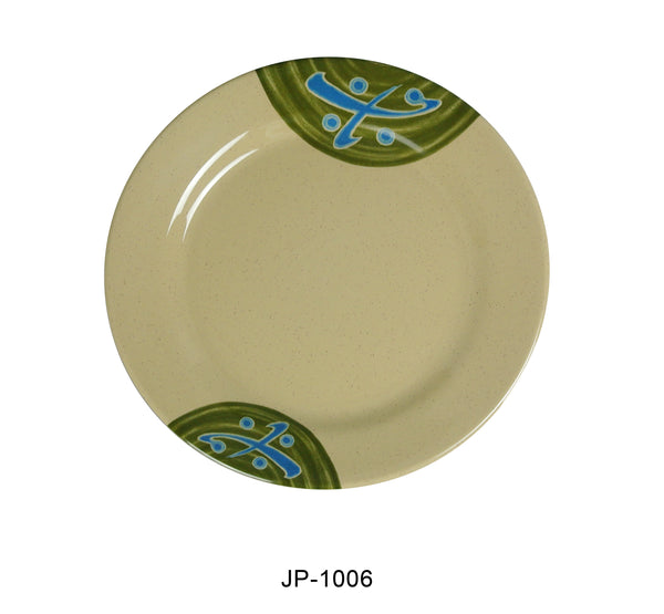 Yanco Japanese Melamine 6" ROUND PLATE