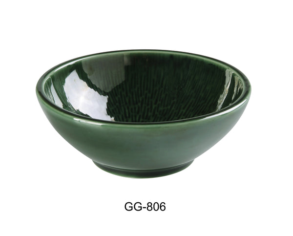 Yanco Green Gem Chinaware 6-1/8" X 2-1/4" NAPPIE BOWL 14 OZ