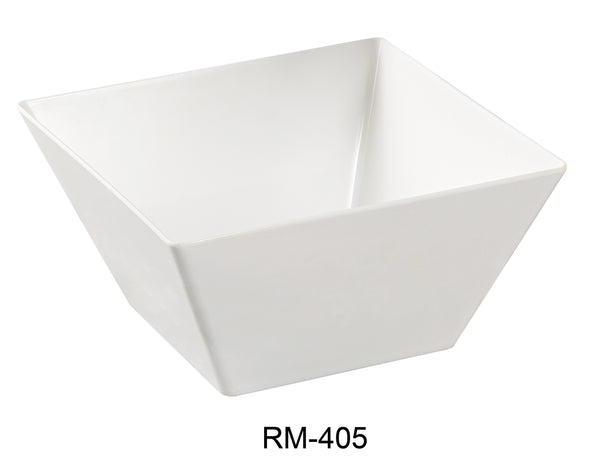 Yanco Rome Melamine 5" X 2 3/4"H SQUARE BOWL 18 OZ