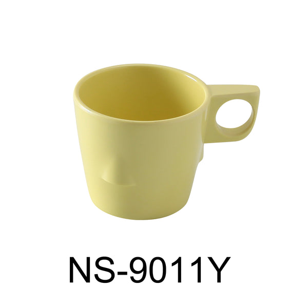 Yanco Nessico Melamine 3"X 2 3/4" STACKABLE BULBOUS CUP 8 OZ YELLOW