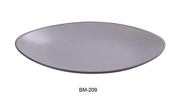 Yanco Birmingham Melamine 9 5/8" X 6" X 1" DEEP OVAL PLATE