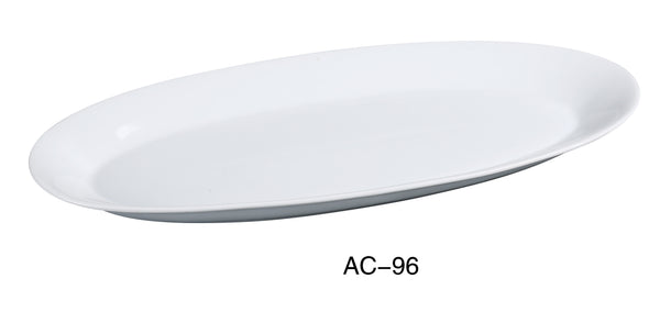 Yanco Abco Chinaware 16" X 7 3/4" X 1 1/4" FISHIA PLATTER