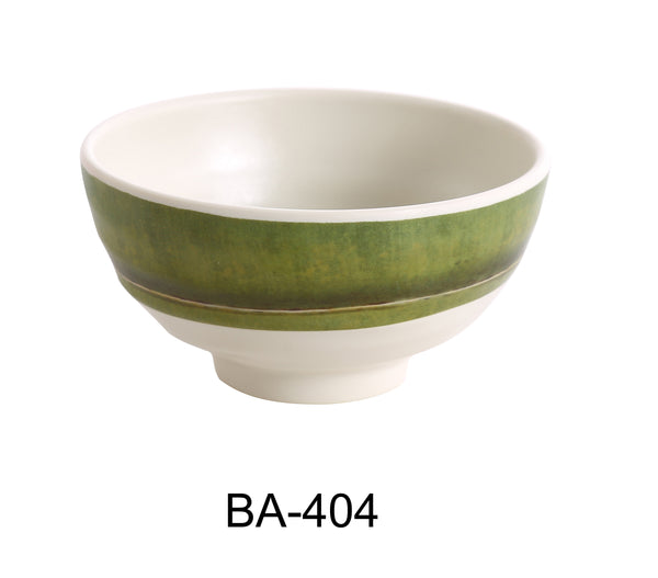 Yanco Bamboo Style Melamine 4 1/2" X 2 1/2" RICE BOWL 10 OZ