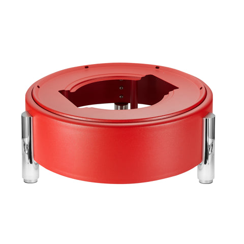 Stand, 14" dia. x 5"H, red finish