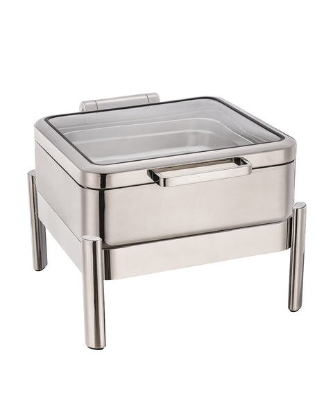 Jazz Smooth Collection Induction Chafer, 6 qt., square, with stand