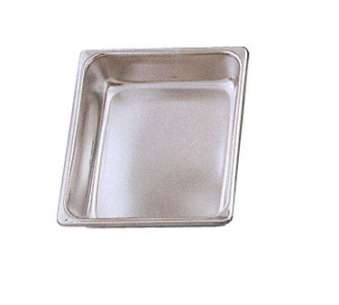 Chafing Dish Food Pan, square, extra-heavy hotel grade, stainless steel, fits #3964, 3977