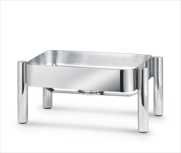 Jazz Rock Collection Induction Chafer Stand, square, Pillar'd leg style, 18/10 stainless steel