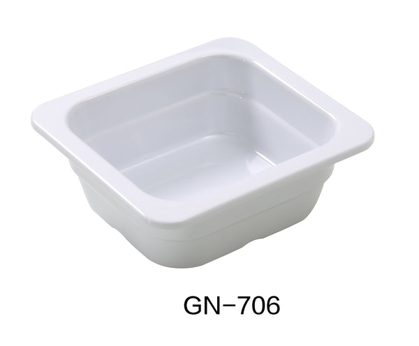 Yanco GN Pan Melamine 6.93" x 6.38" 2.56" / 176 X 162 X 65mm PAN, GN 1/6