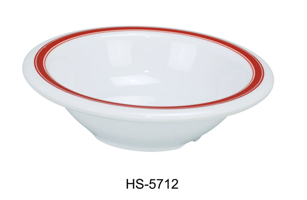 Yanco Houston Melamine 7 1/2" X 1 3/4"H SOUP/SALAD BOWL - 12 OZ