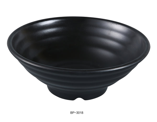 Yanco Black Pearl Melamine 8" X 3" BOWL 32 OZ