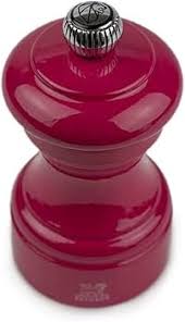 Manual Pepper Mill in Candy Pink Gloss Painted Wood