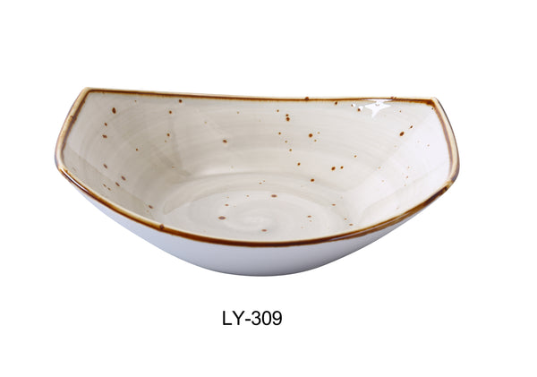 Yanco Lyon Chinaware 9" X 7 7/8" X 2 3/8" PASTA/SALAD PLATE 20 OZ