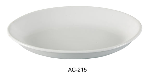 Yanco Abco Chinaware 15 1/2" X 11" X 2" OVAL DEEP PLATTER