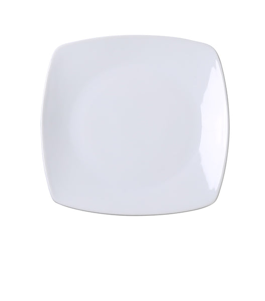 Yanco Main Land Chinaware 6 3/4” X 1/2" SQUARE PLATE WITH ROUNDED CORNER