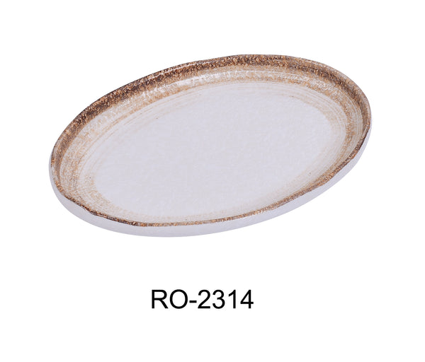 Yanco Rockeye-2 Chinaware 14" X 9 1/4" X 1 1/2" PLATTER