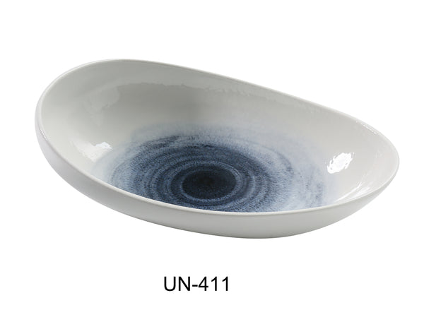 Yanco Universe Chinaware 11 1/2" X 7 1/2" X 3" BOAT SHAPE PLATE 45 OZ