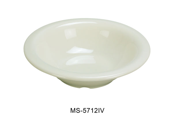 Yanco Milestone Melamine 7 1/2" X 1 3/4"H SOUP BOWL - 12 OZ IVORY