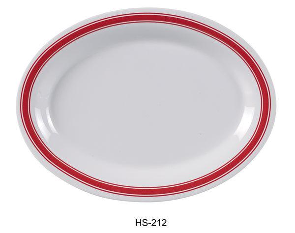 Yanco Houston Melamine 12" X 9" OVAL PLATTER