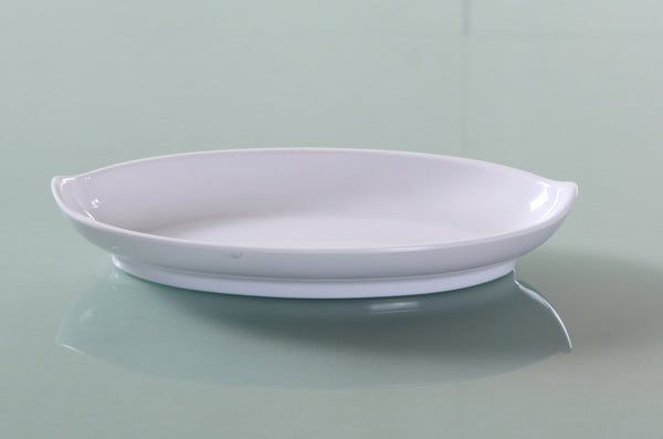 Yanco Venice Melamine 8 1/2" X 5" OVAL DEEP PLATE 8 OZ