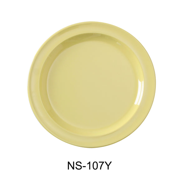 Yanco Nessico Melamine 7 1/4" ROUND DESSERT PLATE YELLOW