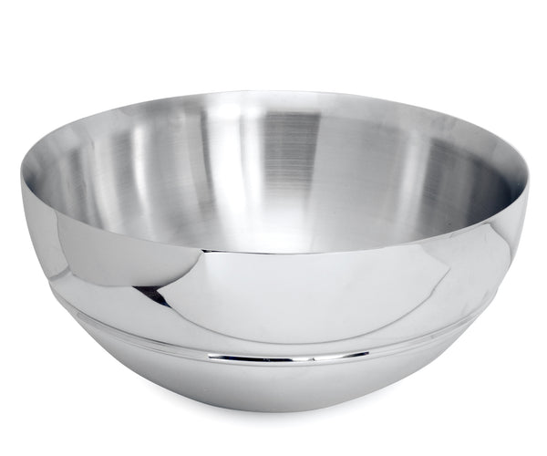 Bowl, 16" dia. x 8"H, round, 12 quarts capacity, double wall insulated, 18/10 stainless steel