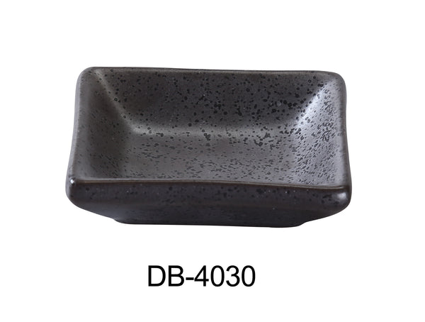 Yanco Diamond Black Chinaware 3" X 2 1/4" X 3/4" SAUCE DISH 2 OZ