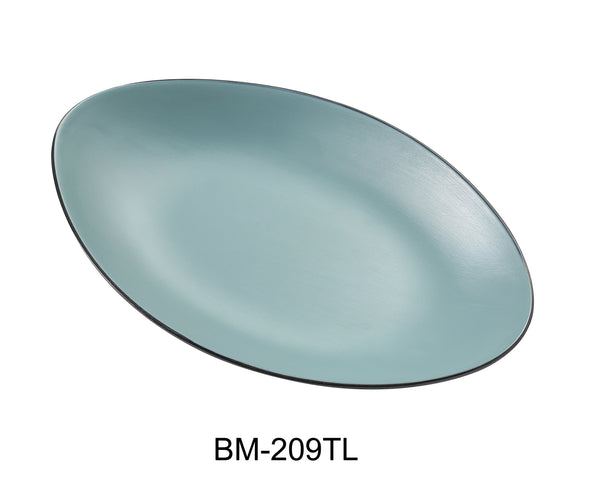 Yanco Birmingham Melamine 9 5/8" X 6" X 1" DEEP OVAL PLATE - TL