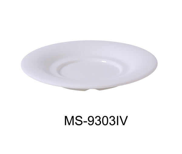 Yanco Milestone Melamine 5 1/2" SAUCER FOR 303/313/5044/9018 IVORY