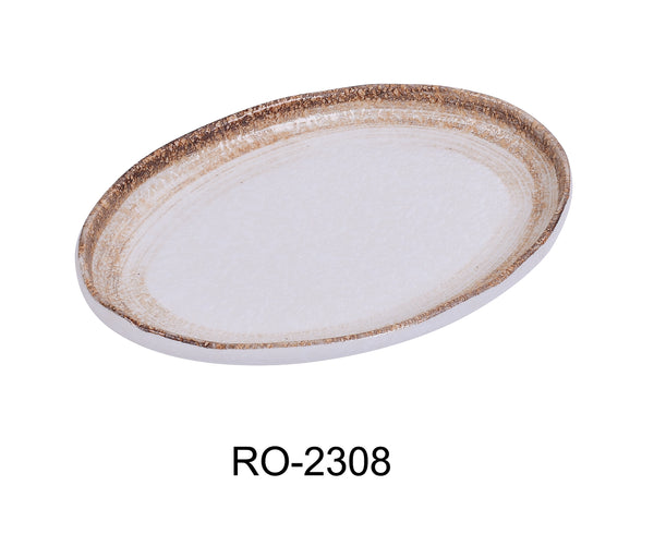 Yanco Rockeye-2 Chinaware 8" X 5 1/2” X 3/4" PLATTER