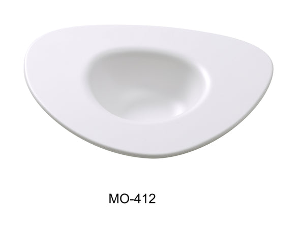 Yanco Moderne Melamine 12" X 10 1/2" X 2 1/2" DESSERT PLATE 14 OZ