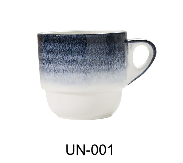 Yanco Universe Chinaware 3 1/8" X 2 7/8" STACKABLE CUP 6 OZ