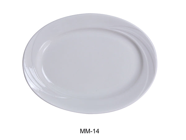 Yanco Miami Chinaware 14" X 10" OVAL PLATTER