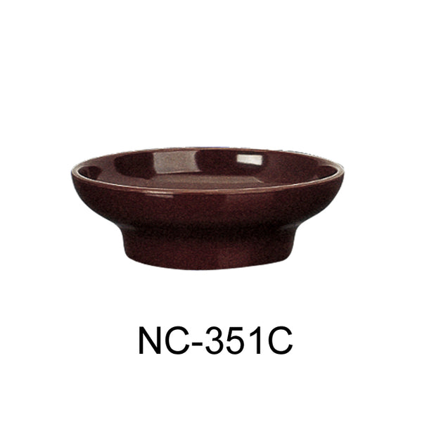 Yanco Accessories (Melamine) Melamine 4 1/8", 4 OZ TULIP/SALSA BOWL CHOCOLATE