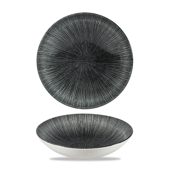 Studio Prints Agano Black Evolve Coupe Bowl 7.25" Box 12