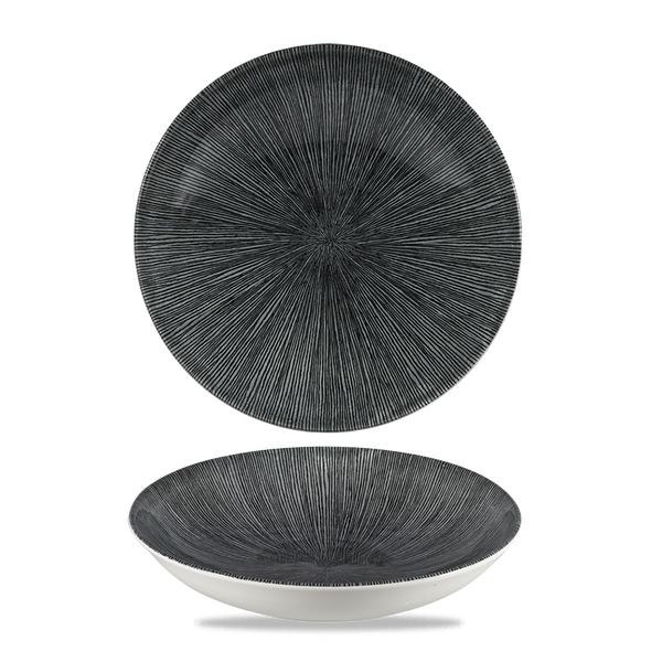 Studio Prints Agano Black Evolve Coupe Bowl 9.75" Box 12